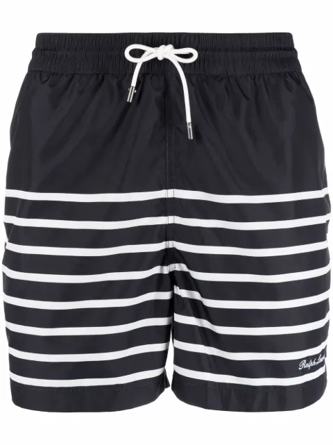 Ralph Lauren Purple Label Gestreifte Badeshorts