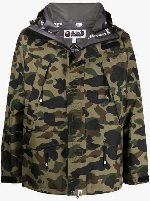 A BATHING APE® camouflage-print zip-up jacket