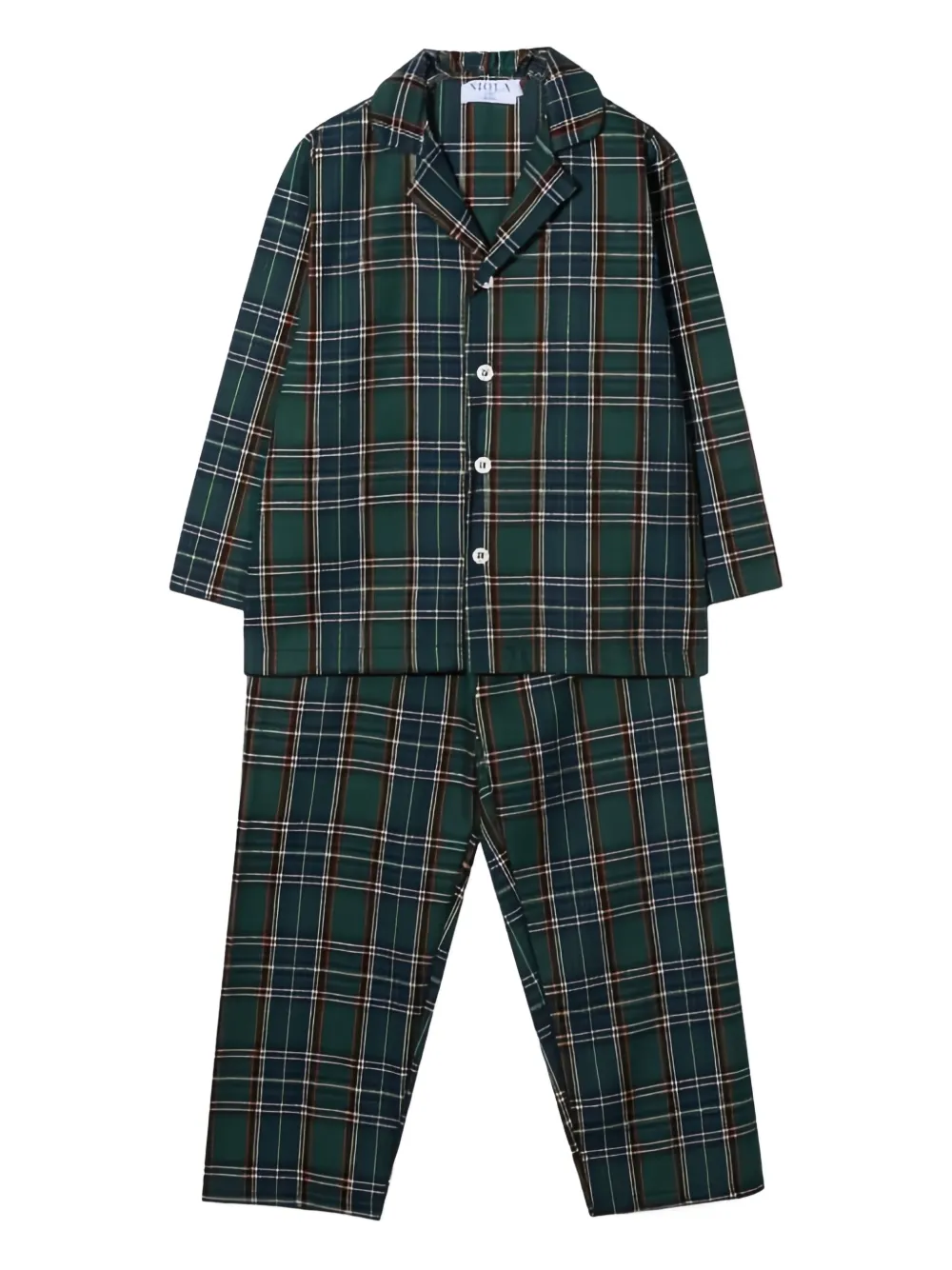 Siola skotskrutig pyjamas | grön | Image 1
