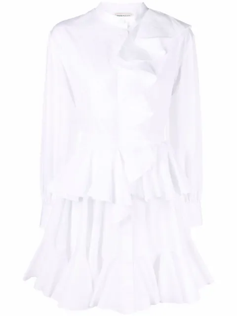 Alexander McQueen robe-chemise à volants