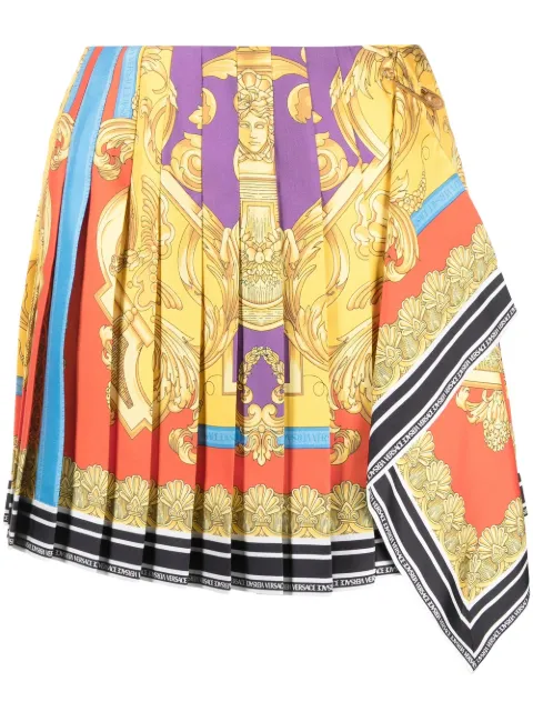 Versace Pleated Scarf Mini Skirt - Farfetch