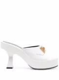 Versace 100mm Medusa Biggie sandals - White