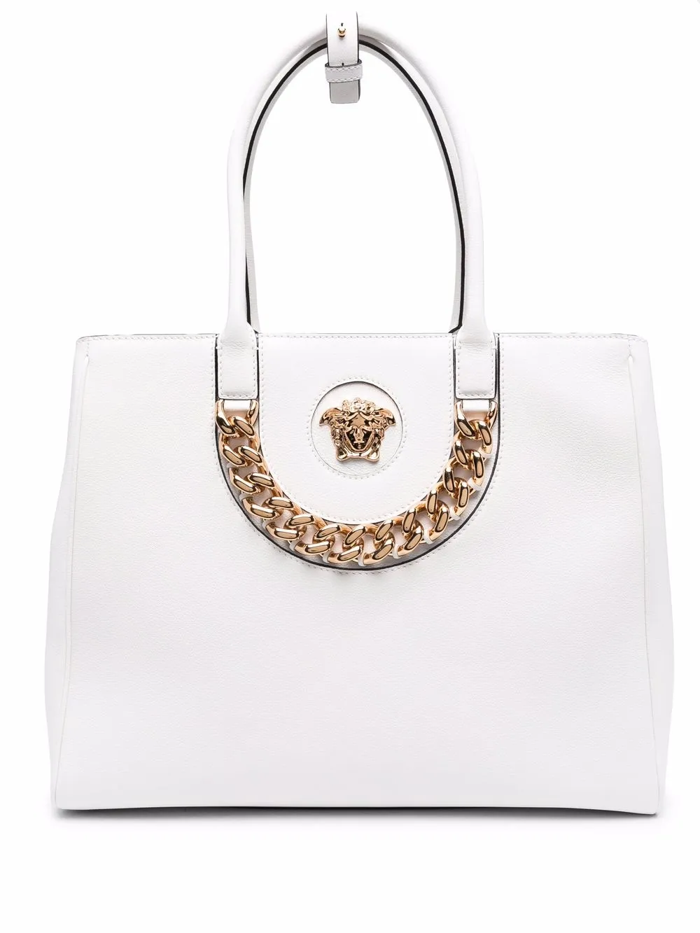 

Versace tote con placa Medusa - Blanco