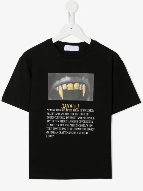Roberto Cavalli Junior T-Shirt mit grafischem Print