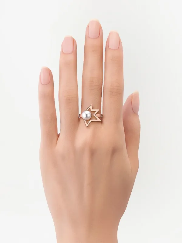 TASAKI Collection Line Comet Plus パール リング 18Kローズゴールド