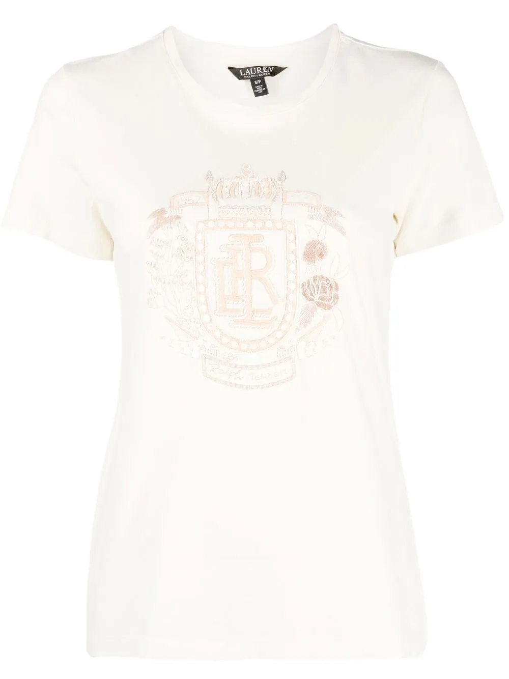 

Lauren Ralph Lauren playera con logo bordado - Neutro