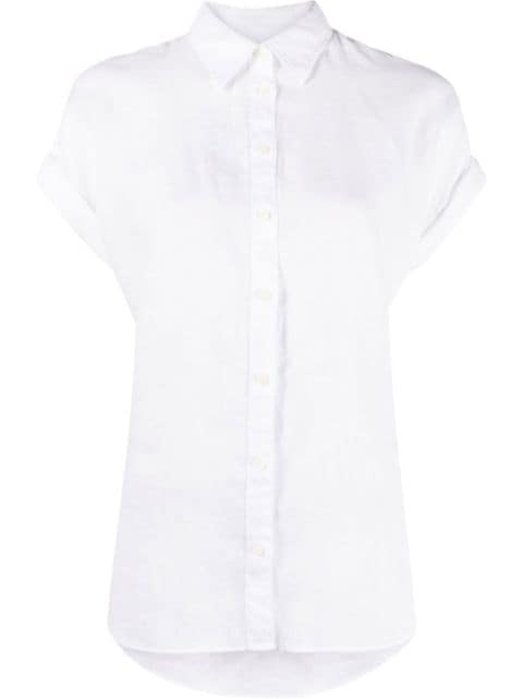 Lauren Ralph Lauren camisa con dobladillo vuelto en las mangas
