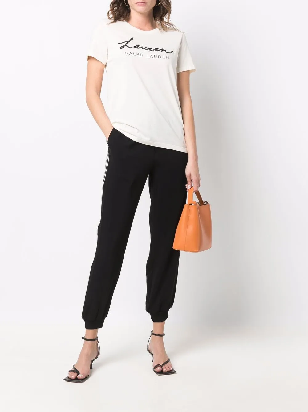 фото Lauren ralph lauren футболка с вышитым логотипом