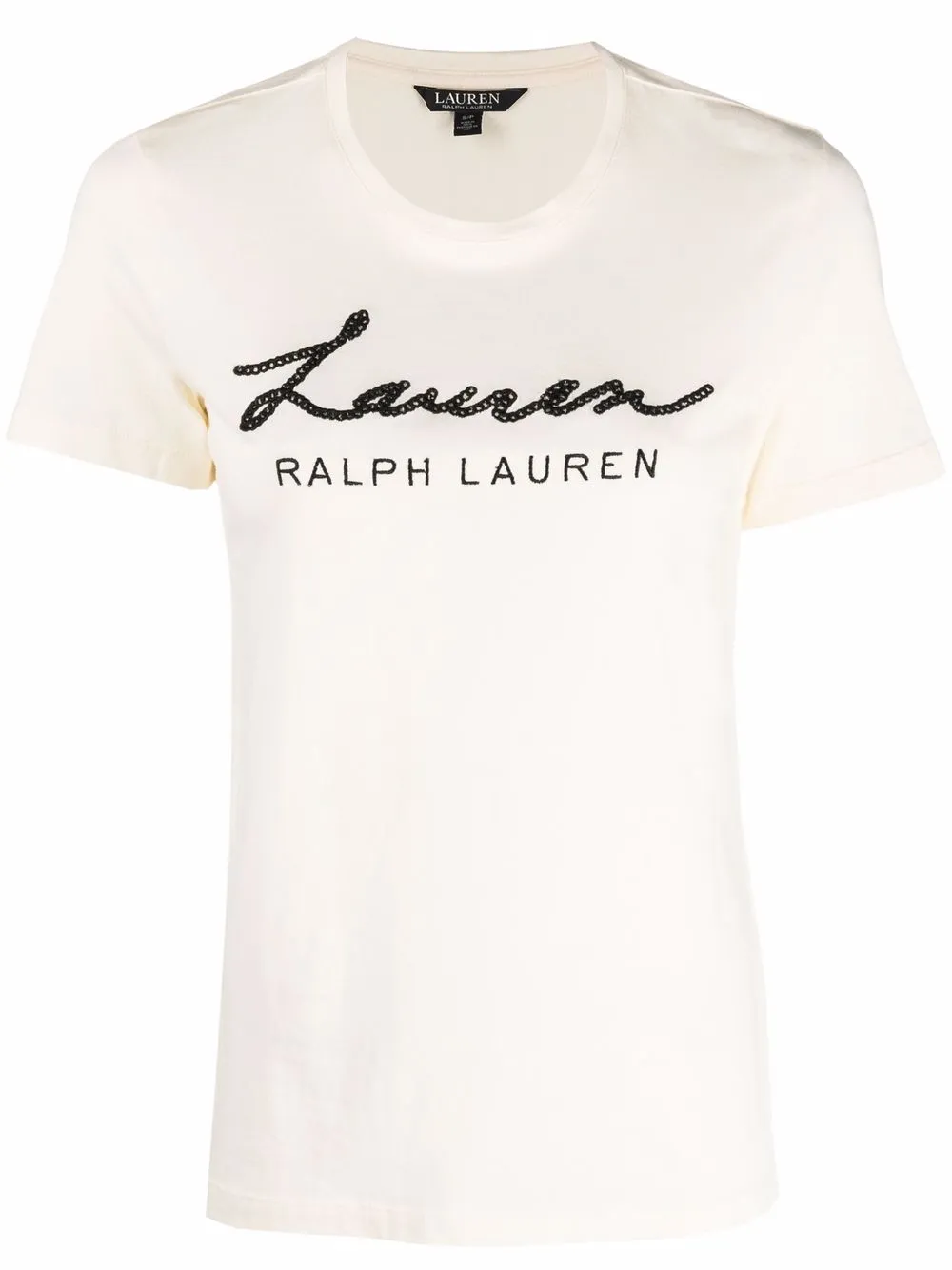 

Lauren Ralph Lauren playera con logo bordado - Neutro