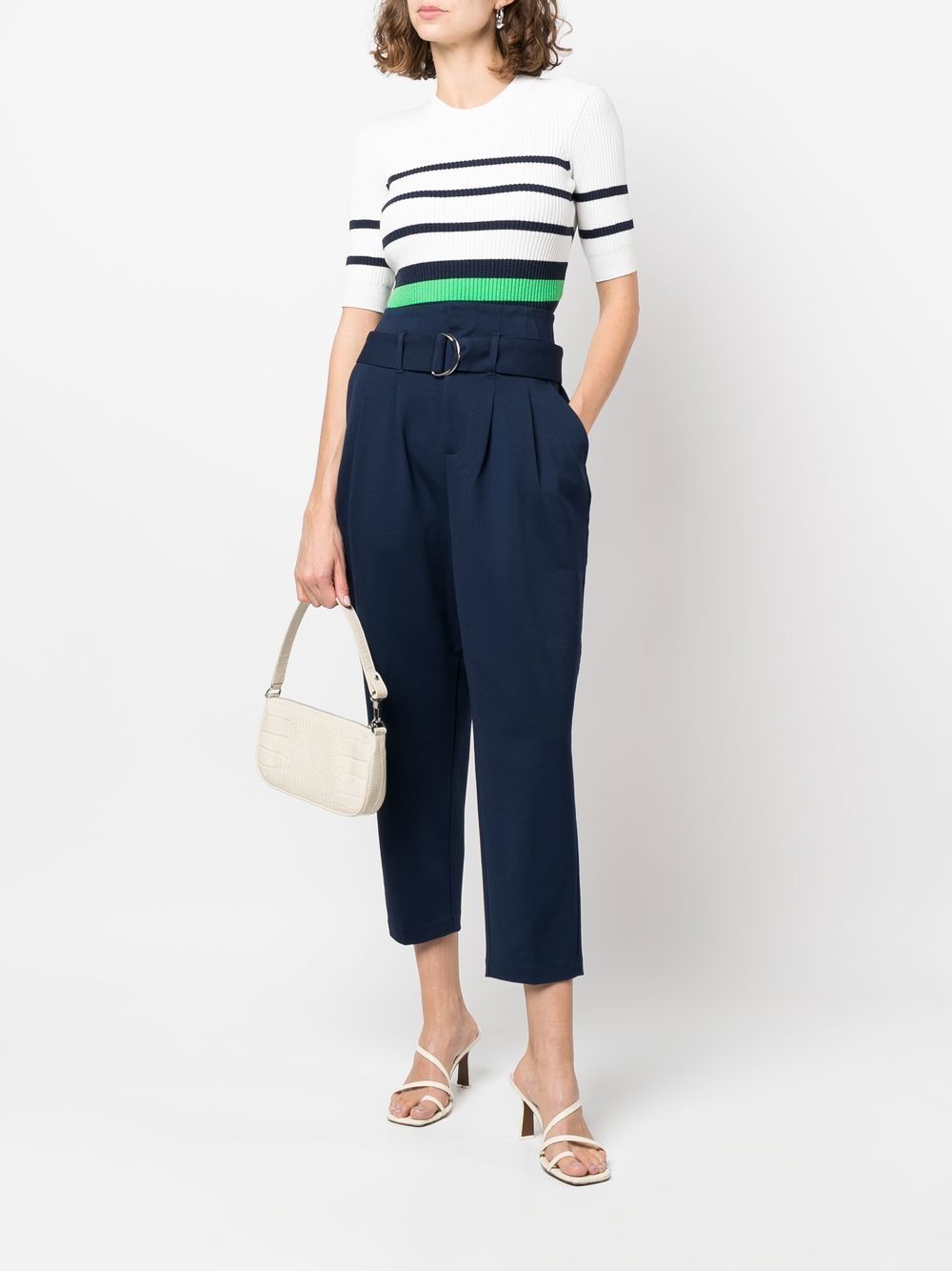 Lauren Ralph Lauren Belted high-waisted Tapered Trousers - Farfetch