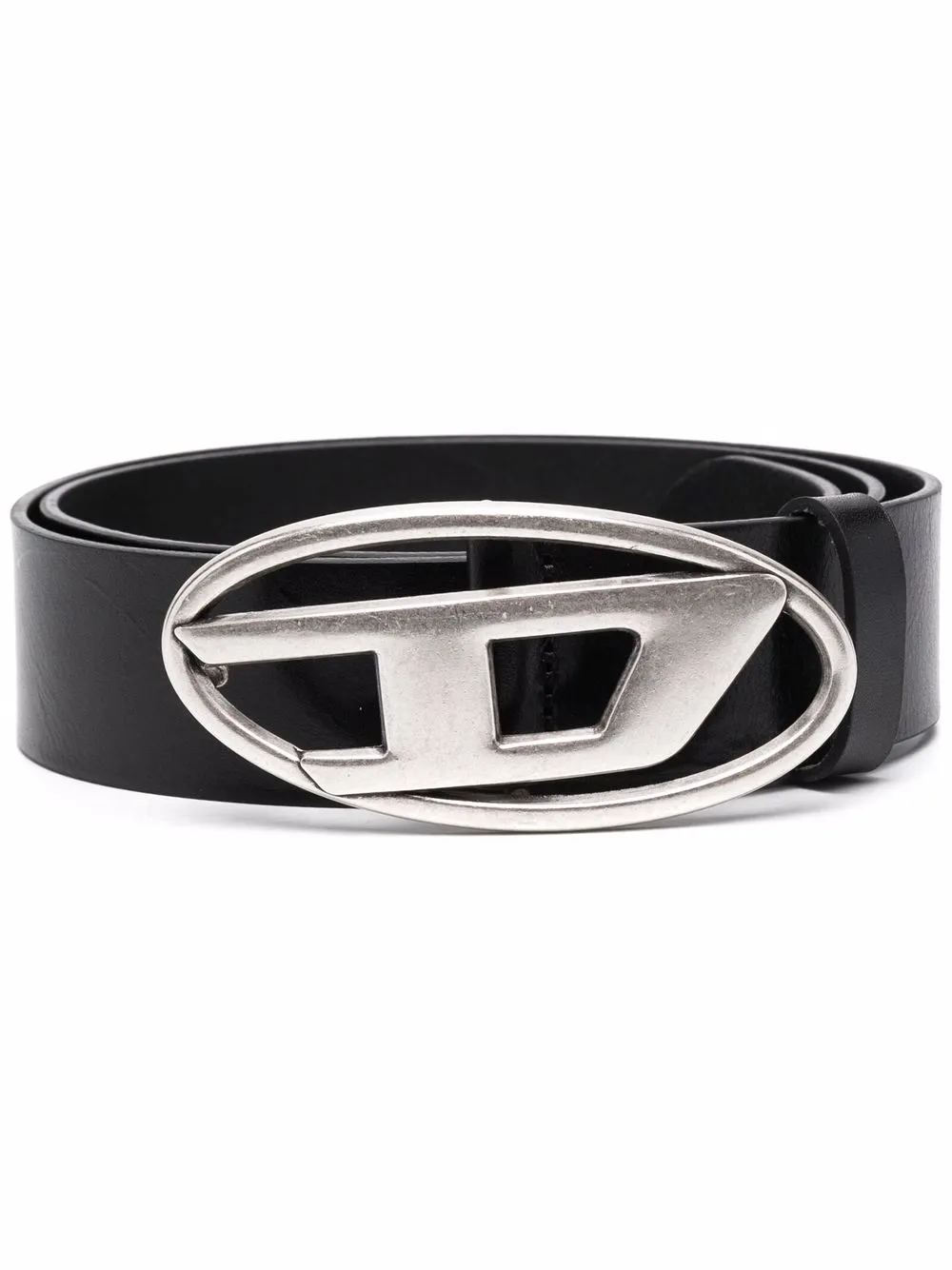 Diesel logo-lettering Leather Belt - Farfetch