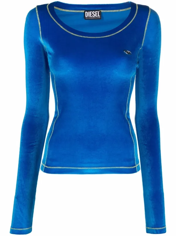Diesel Velly stretch-velvet Top - Farfetch