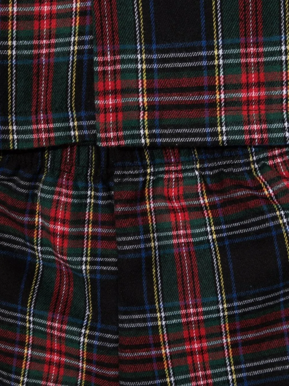 Siola Pyjama met tartan-ruit Zwart