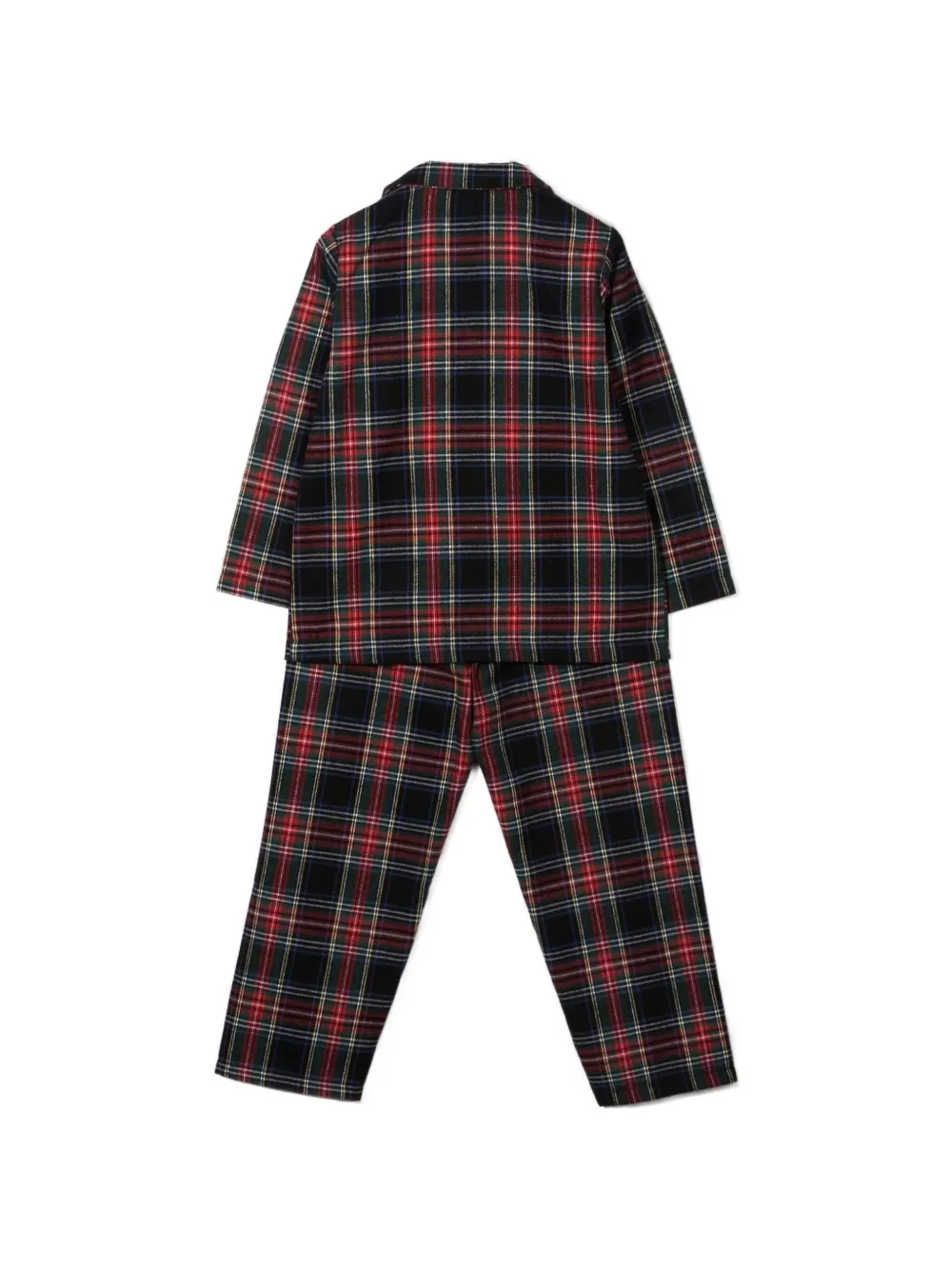 Siola Pyjama met tartan-ruit Zwart