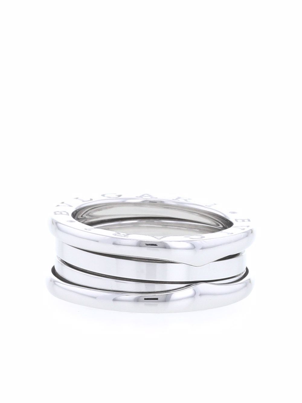 фото Bvlgari pre-owned 2010 18kt white gold b.zero1 medium ring