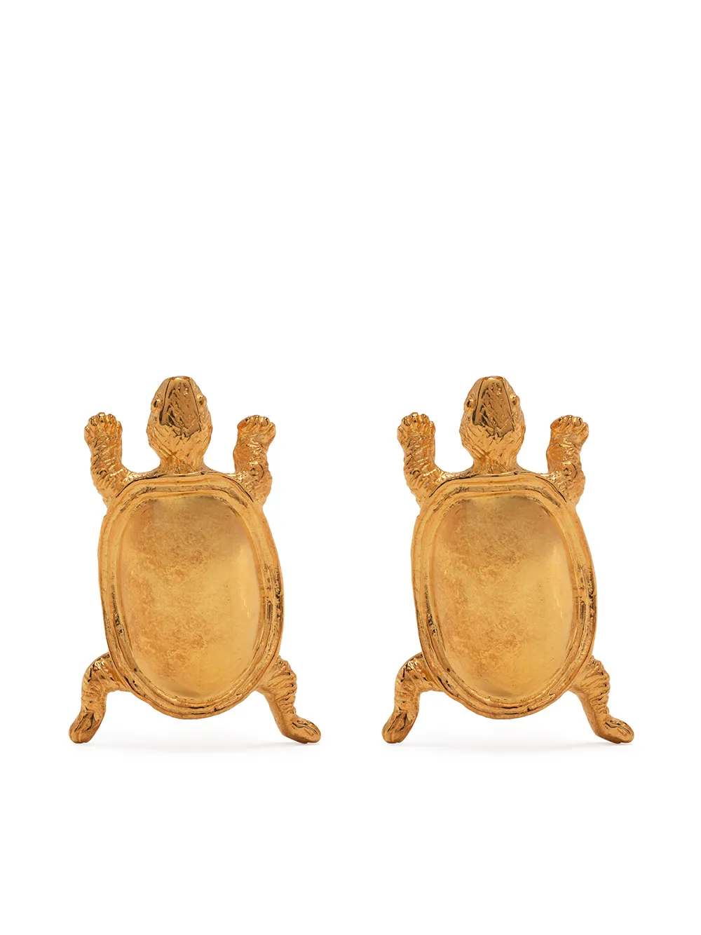 

Natia X Lako Small Turtle brass earrings - Gold