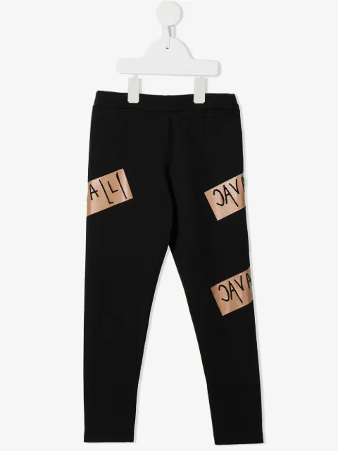Roberto Cavalli Junior logo-print slim-fit joggers