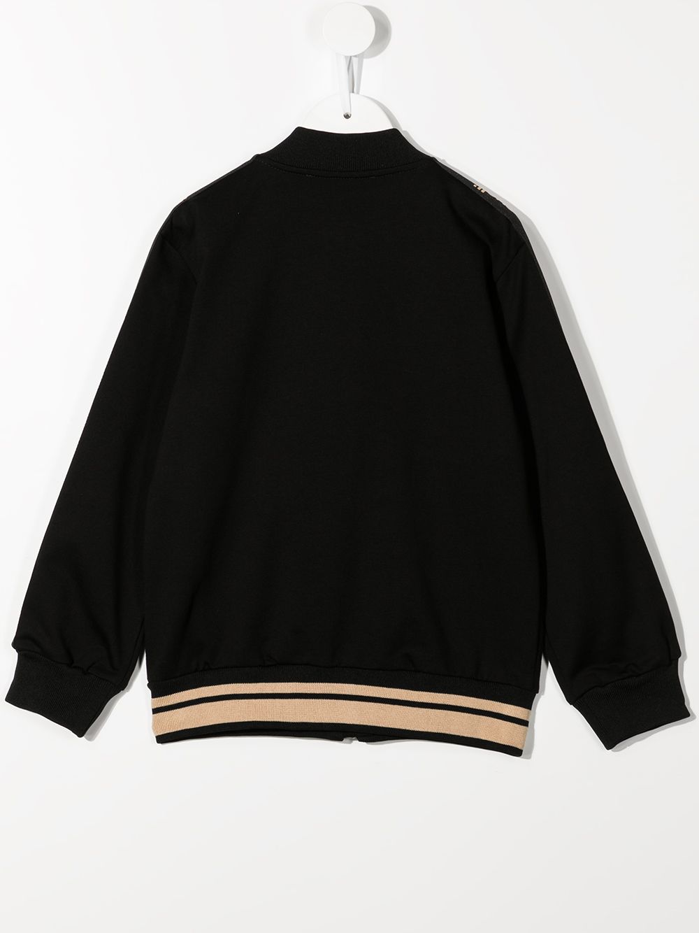 Roberto Cavalli Junior Sweater met logoband - Zwart