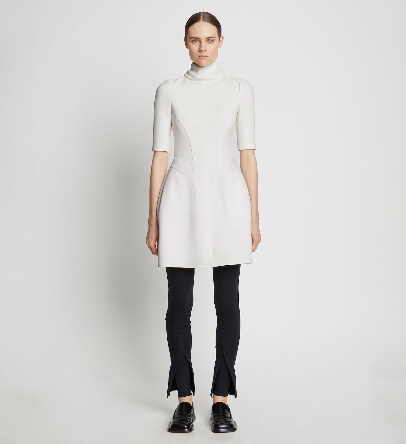 Bi-Stretch Crepe Sculpted Dress