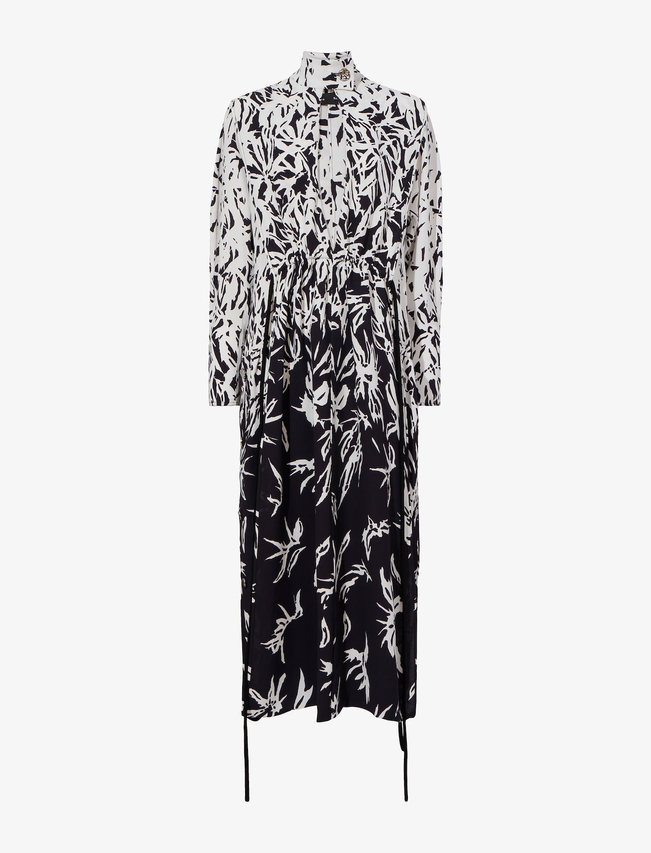 Dégradé Floral Long Sleeve Dress #4