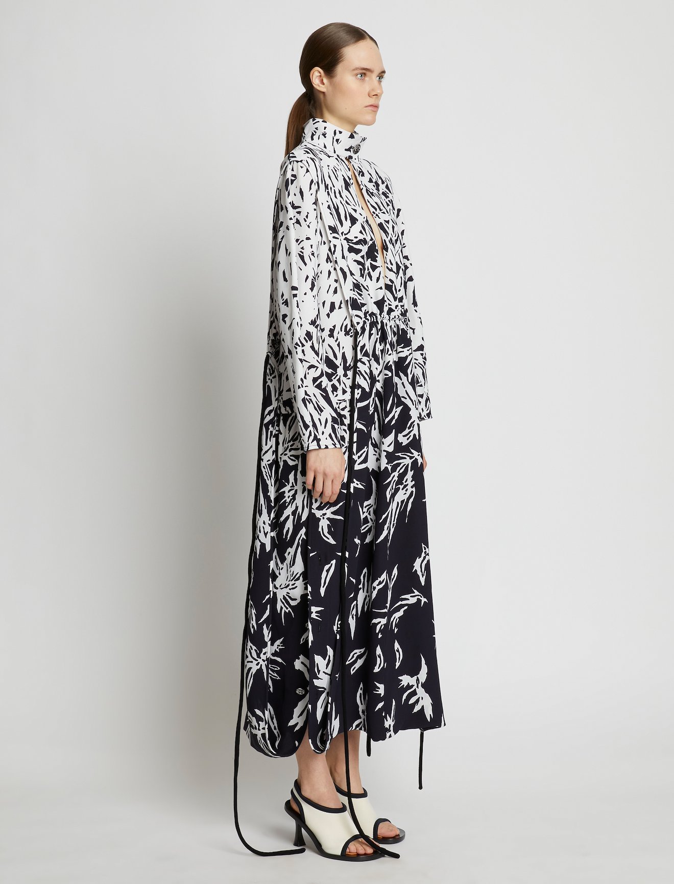 Dégradé Floral Long Sleeve Dress #1