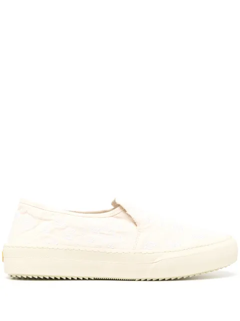 RHUDE embroidered-design slip-on sneakers