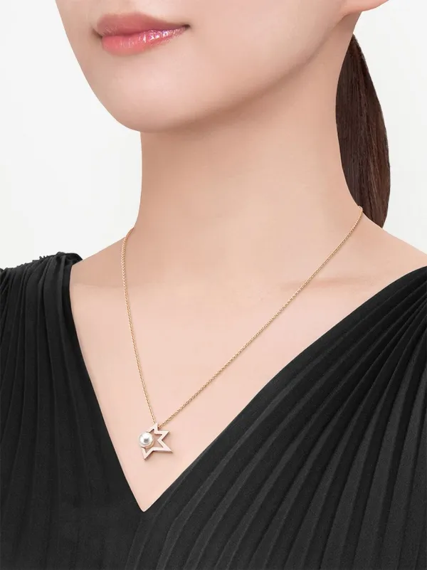 TASAKI ピンクゴールド パール ネックレス TASAKI Collection Line Comet Plus パール ネックレス 18K