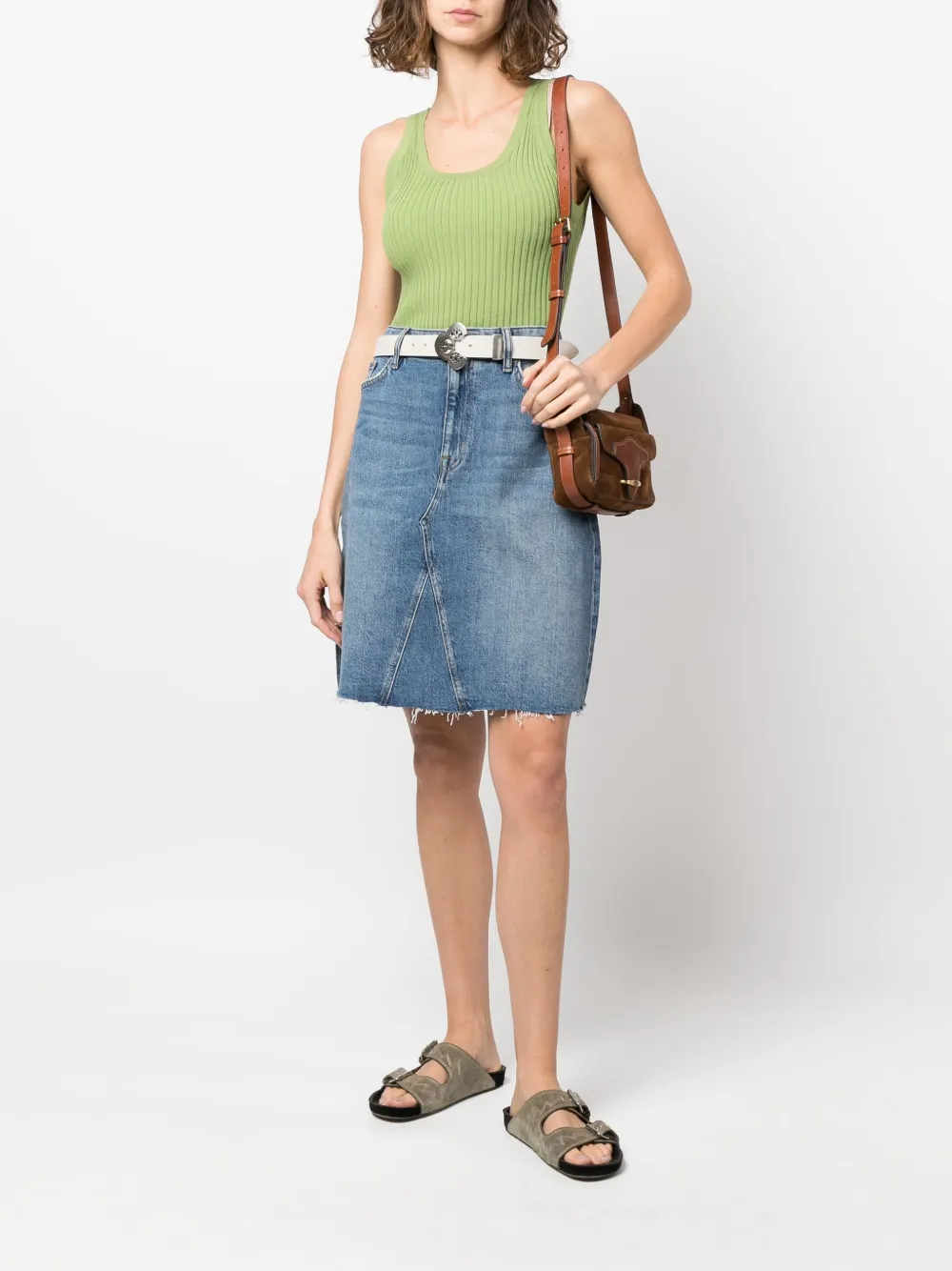 Lauren Ralph Lauren Kneelength Denim Skirt In Blue ModeSens