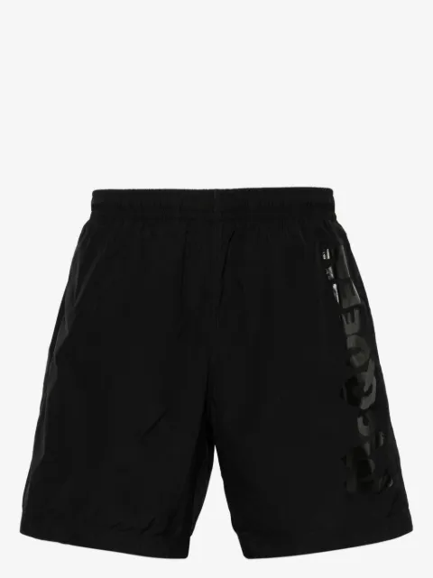 Alexander McQueen logo-print swim shorts