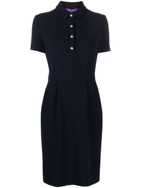 Ralph Lauren Collection robe-polo mi-longue cintrée