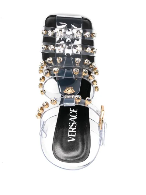 VERSACE Medusa Cage Sandals - Farfetch