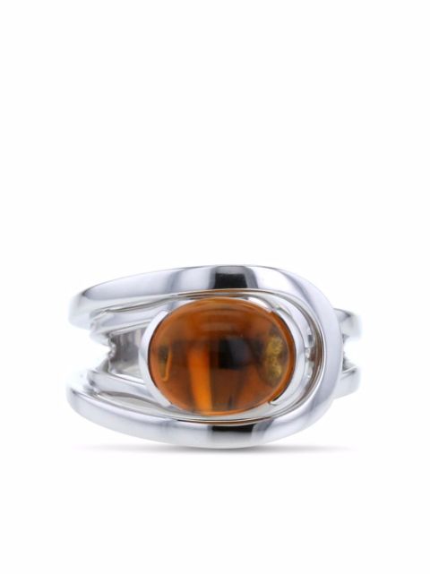 Fred - white gold Sunlight citrine ring