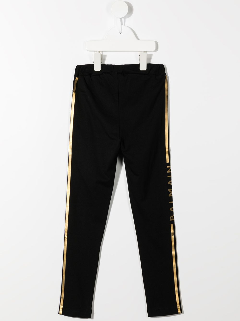 Balmain Kids Legging met logostreep - Zwart