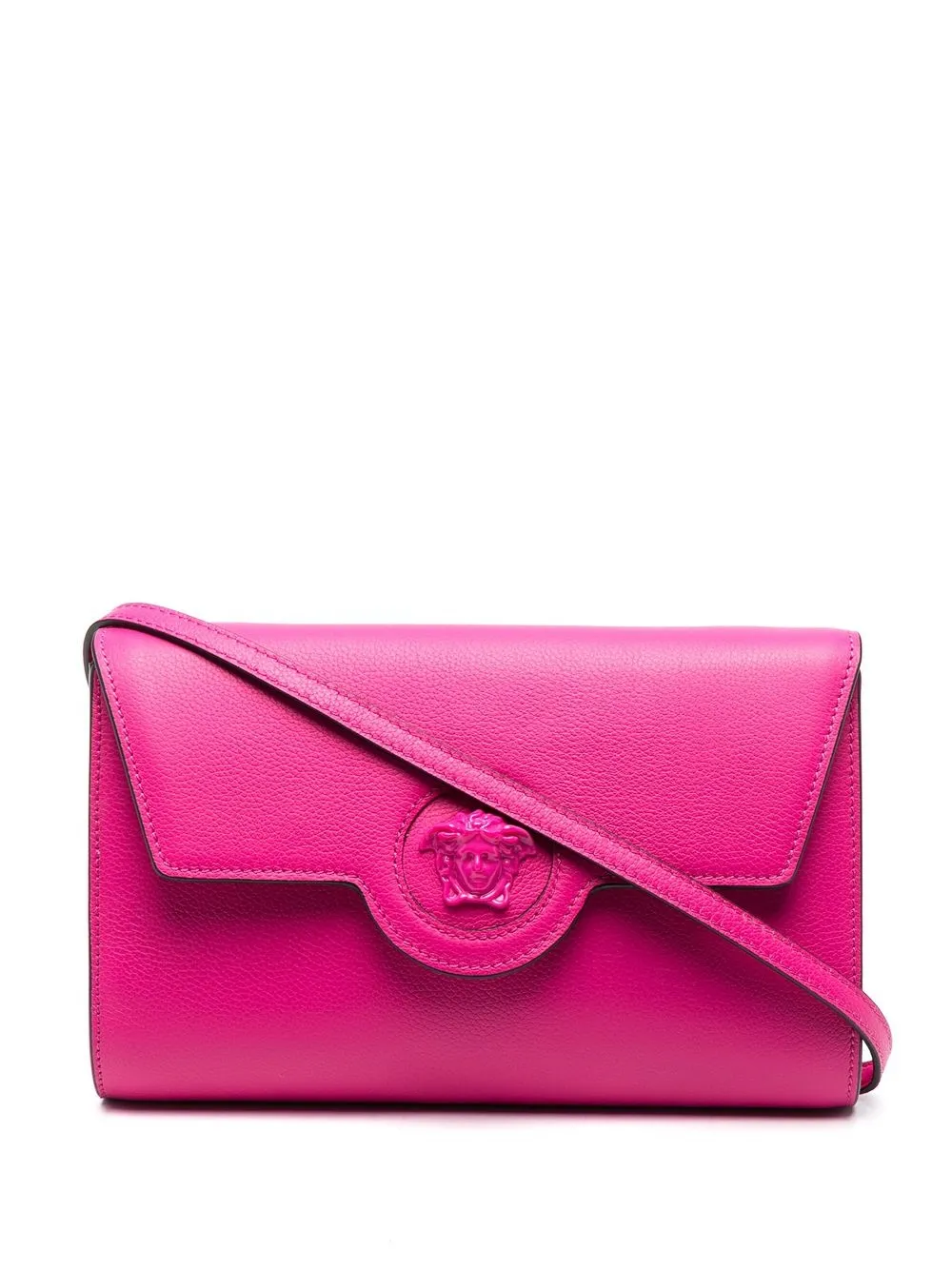 

Versace Medusa-plaque leather cardholder - Pink