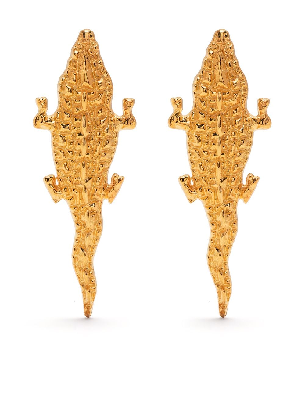 Crocodile earrings