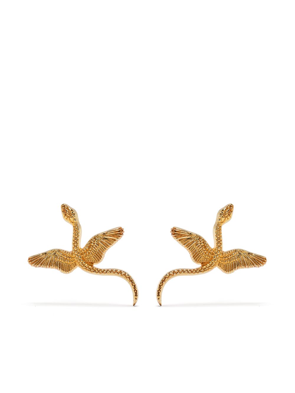 

Natia X Lako Winged Snake earrings - Gold