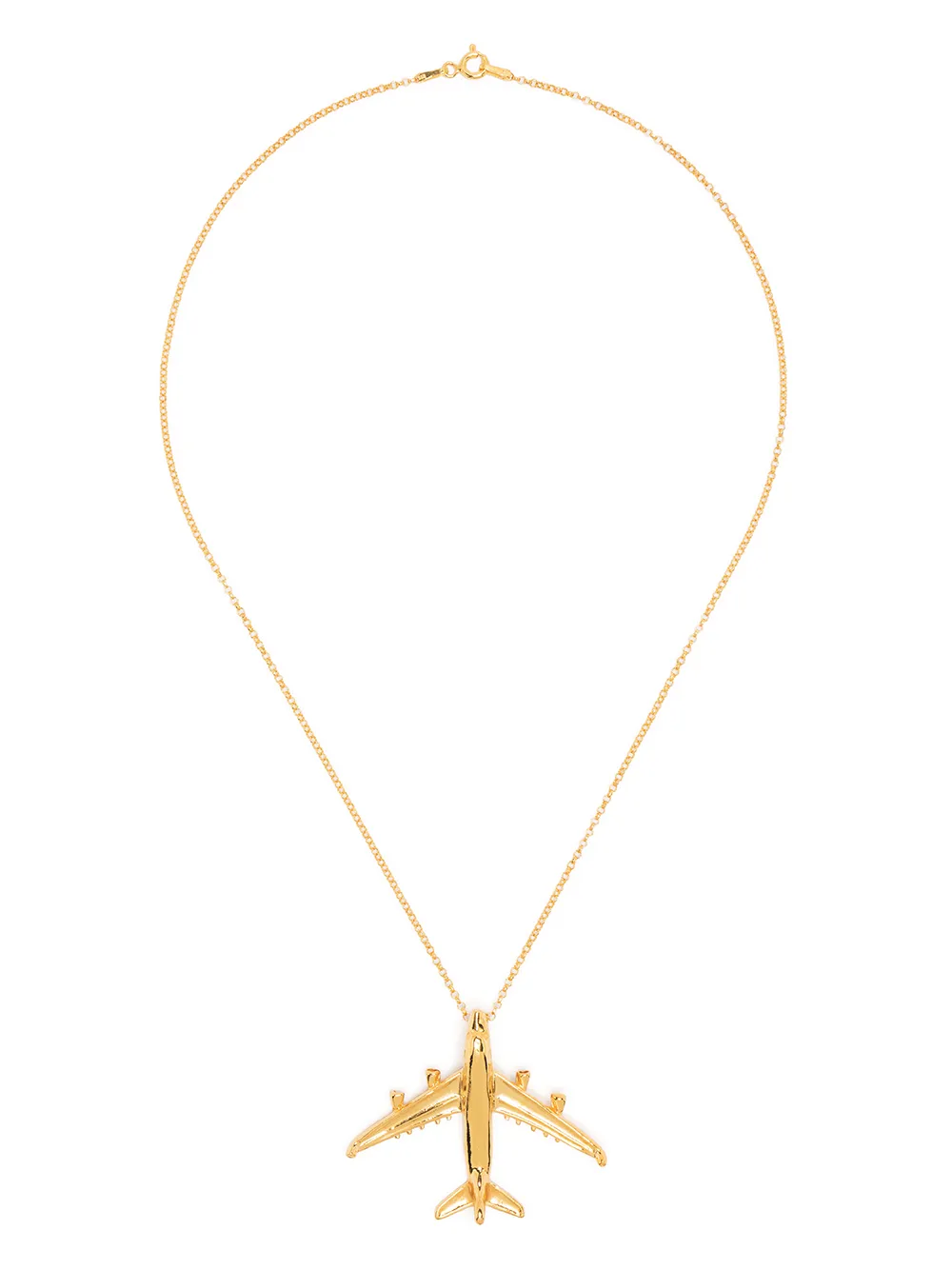 NATIA X LAKO AIRPLANE GOLD-PLATED NECKLACE
