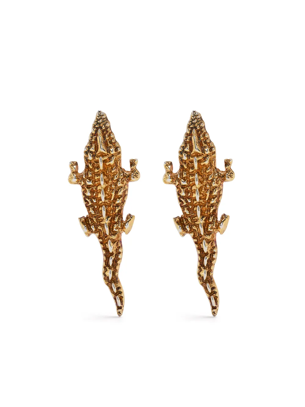 

Natia X Lako aretes Crocodile - Dorado