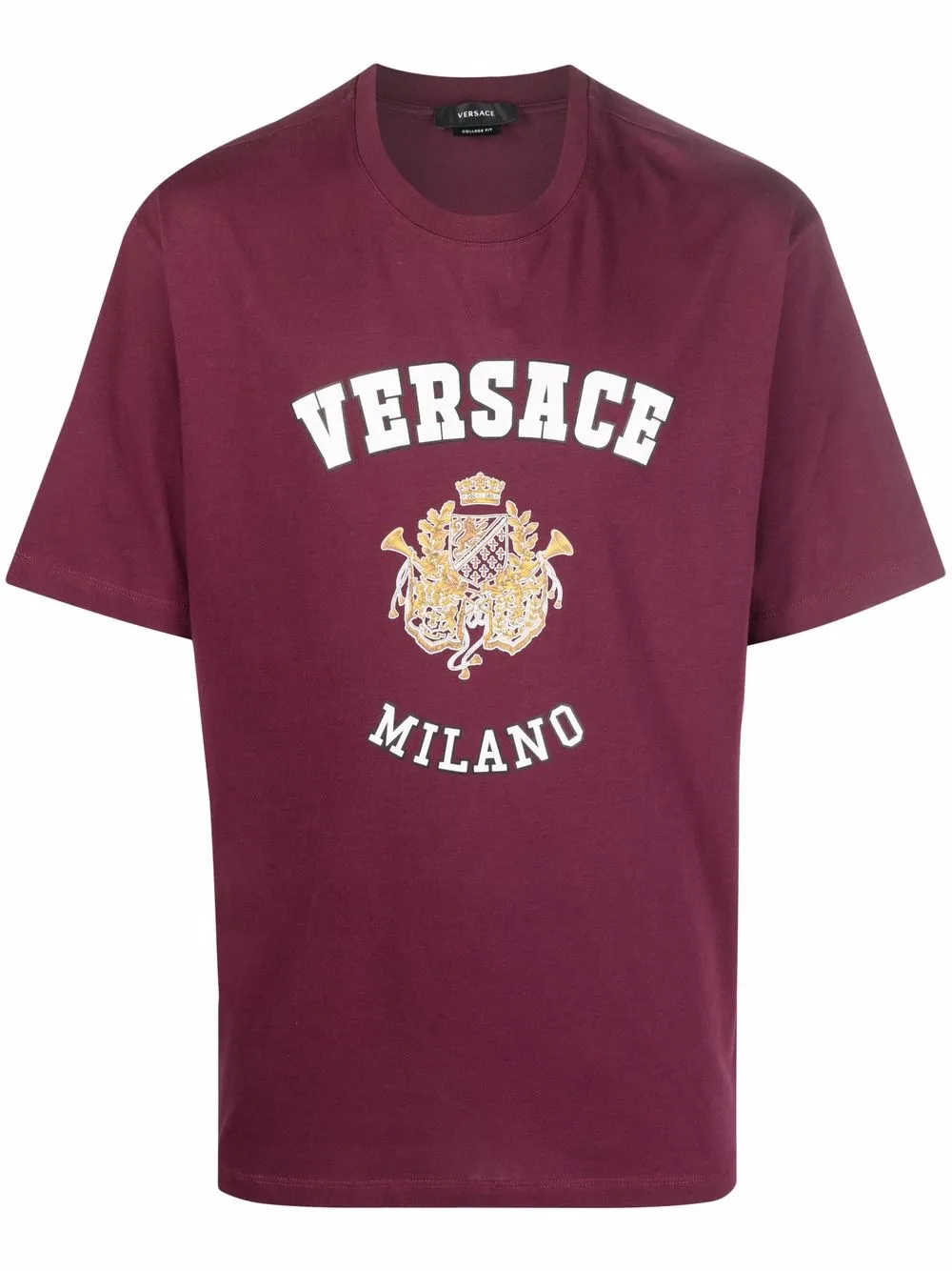 

Versace playera con distintivo del logo - Rojo