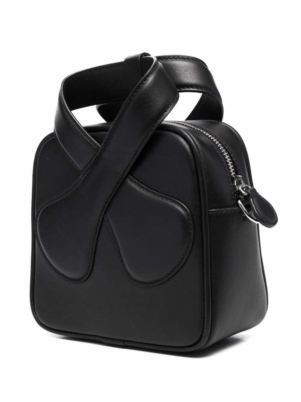 Courreges Black Loop Patent Faux Leather Mini Bag - ShopStyle