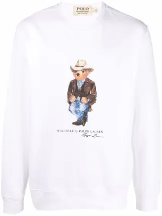 Polo bear sweatshirt online white