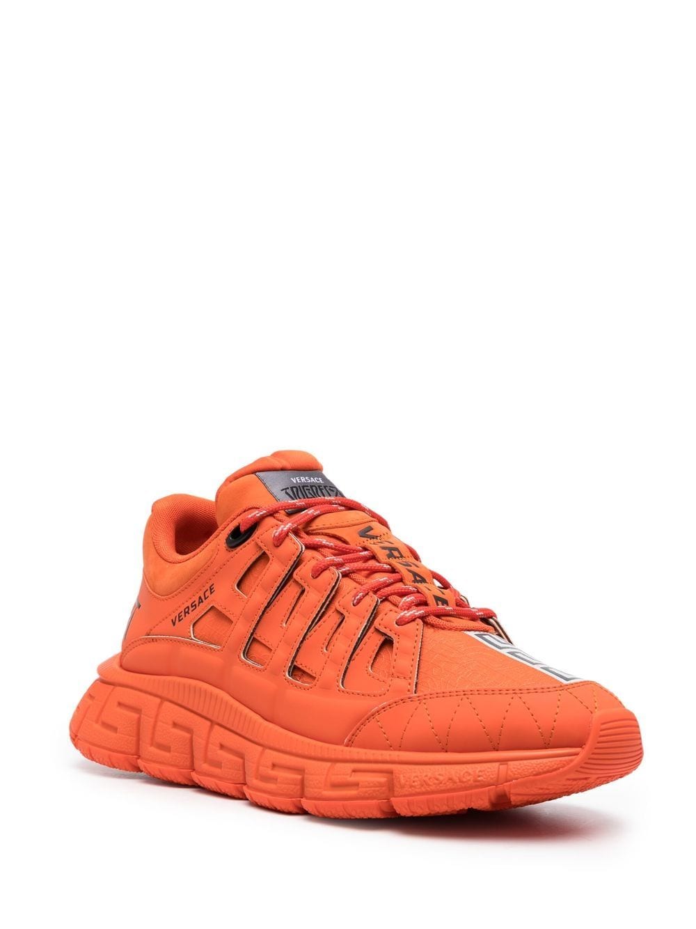 Versace Trigreca leren sneakers - Oranje