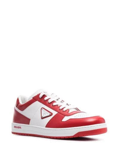 prada triangle logo sneakers