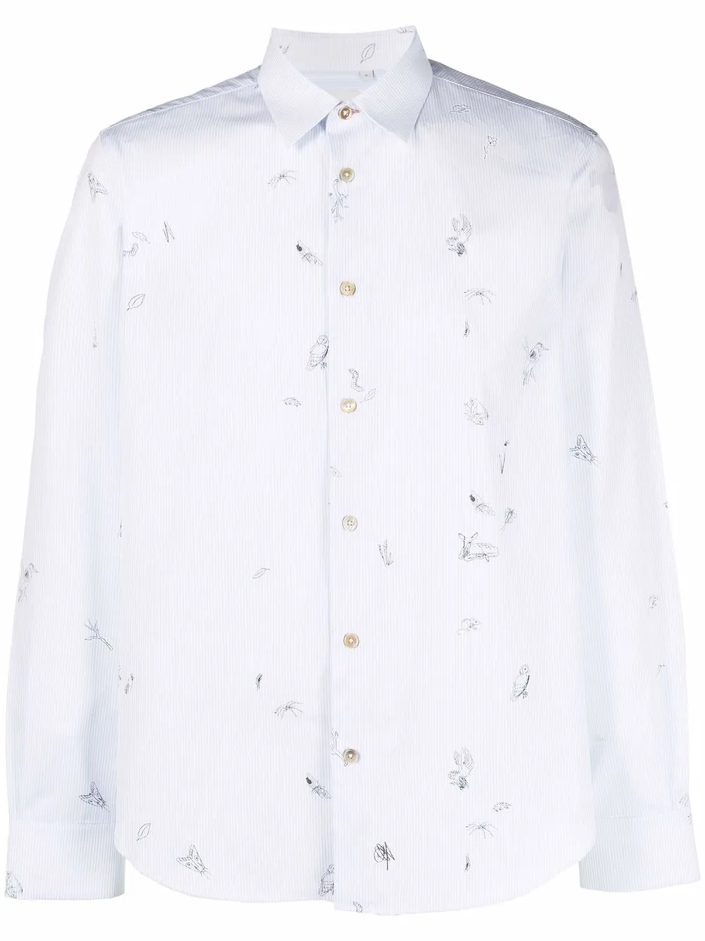 

Paul Smith camisa manga larga con animales estampados - Azul