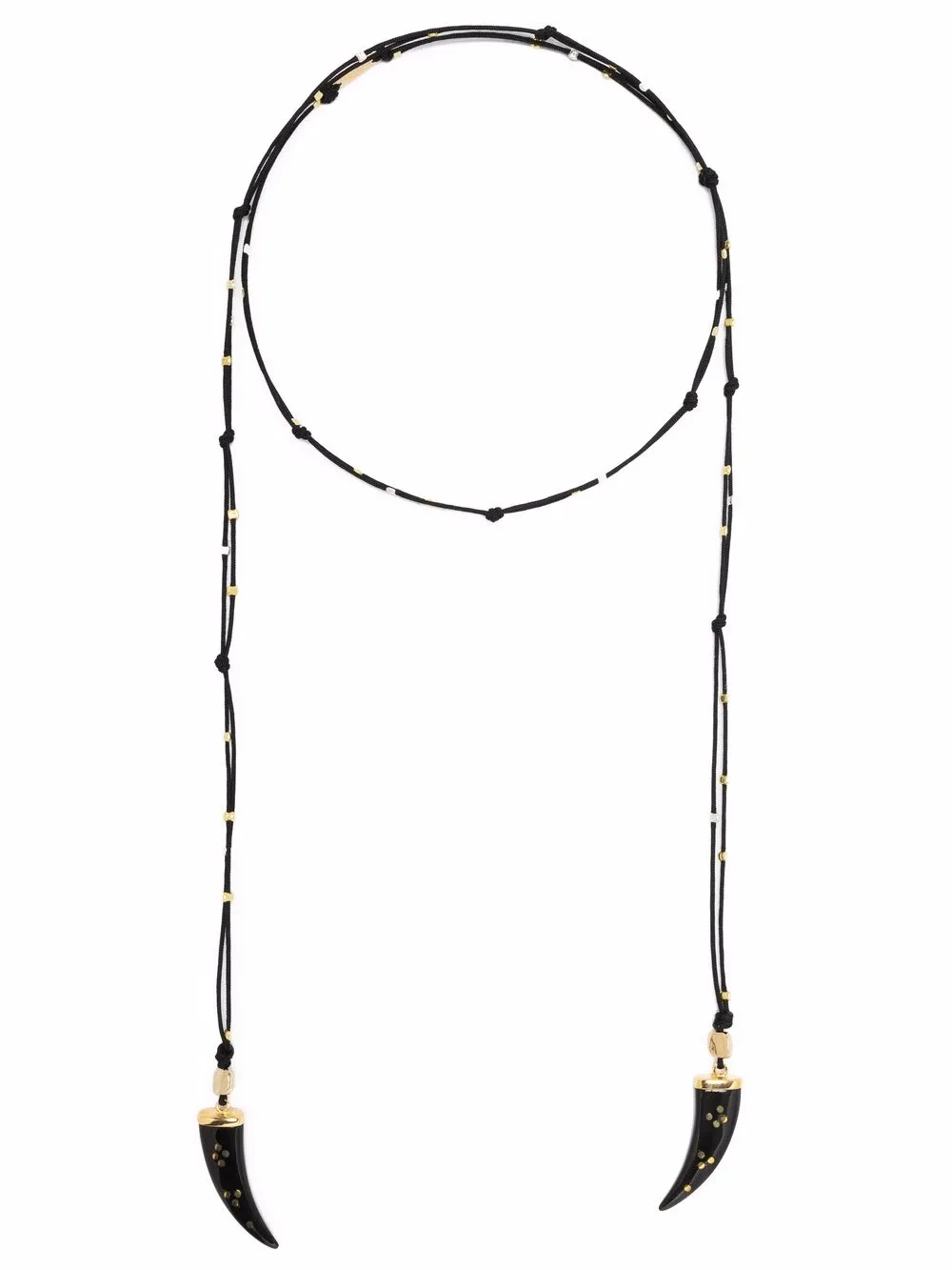 

Isabel Marant wraparound Buffalo-horn necklace - Black