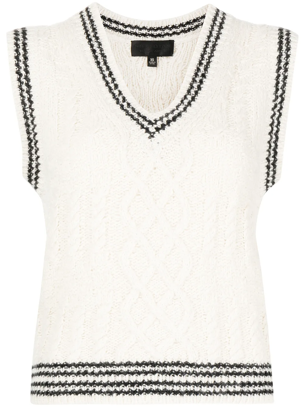 

Nili Lotan camiseta en tejido de ochos Nanette - Blanco