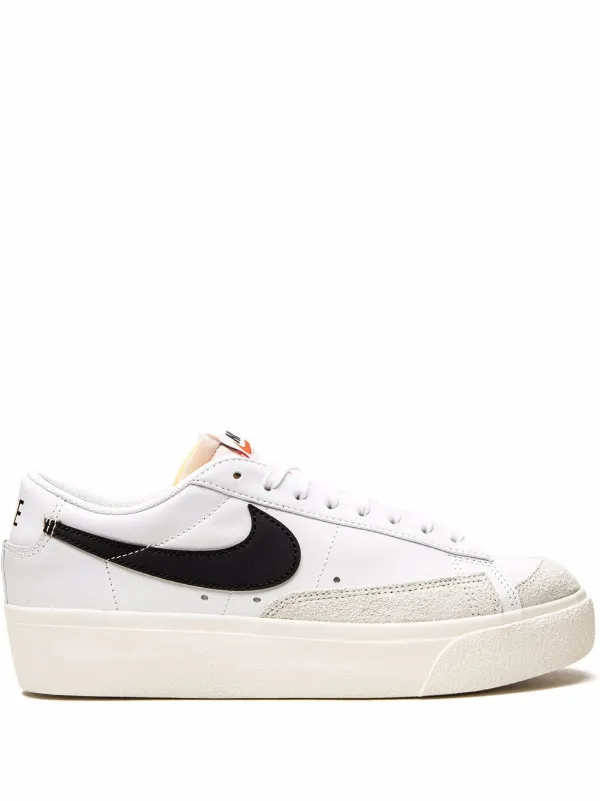 Nike platform sneakers store black