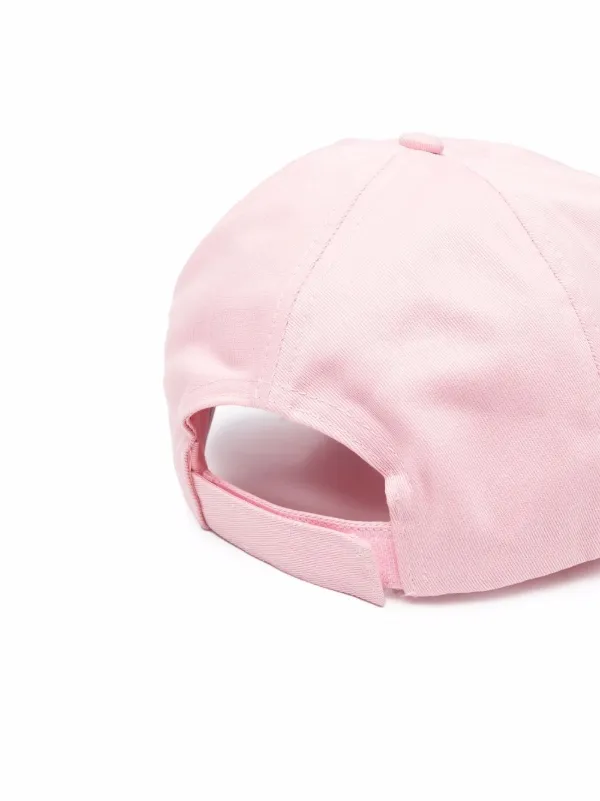 GANNI logo embroidered organic cotton Cap Farfetch