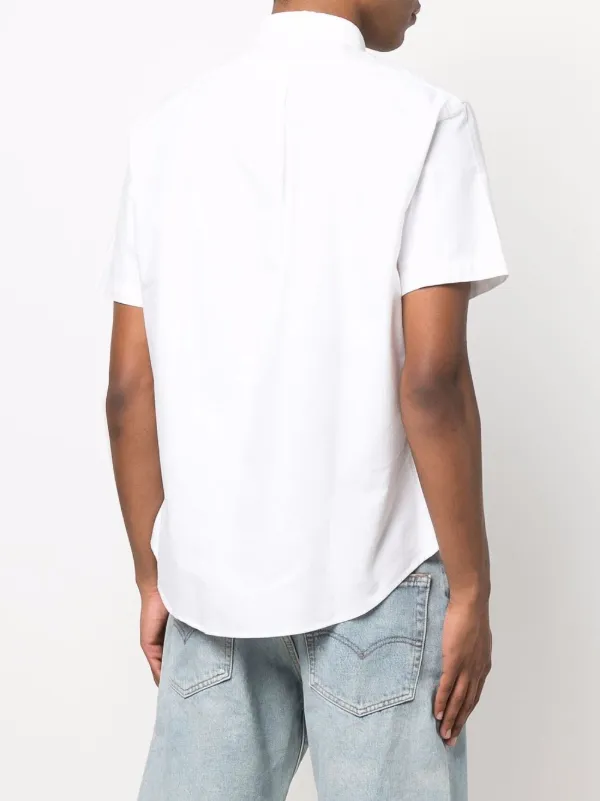 White short sleeve on sale ralph lauren shirt