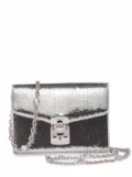 Miu Miu Confidential sequin-embellished leather bag - Silver